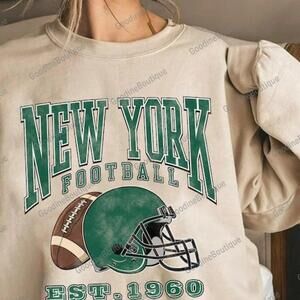 New York Football Retro New York Est 1960 Football New York Sweatshirt
